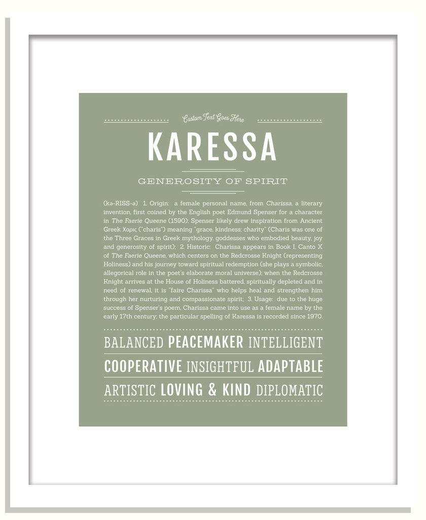 Karessa | Name Art Print