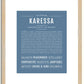 Karessa | Name Art Print