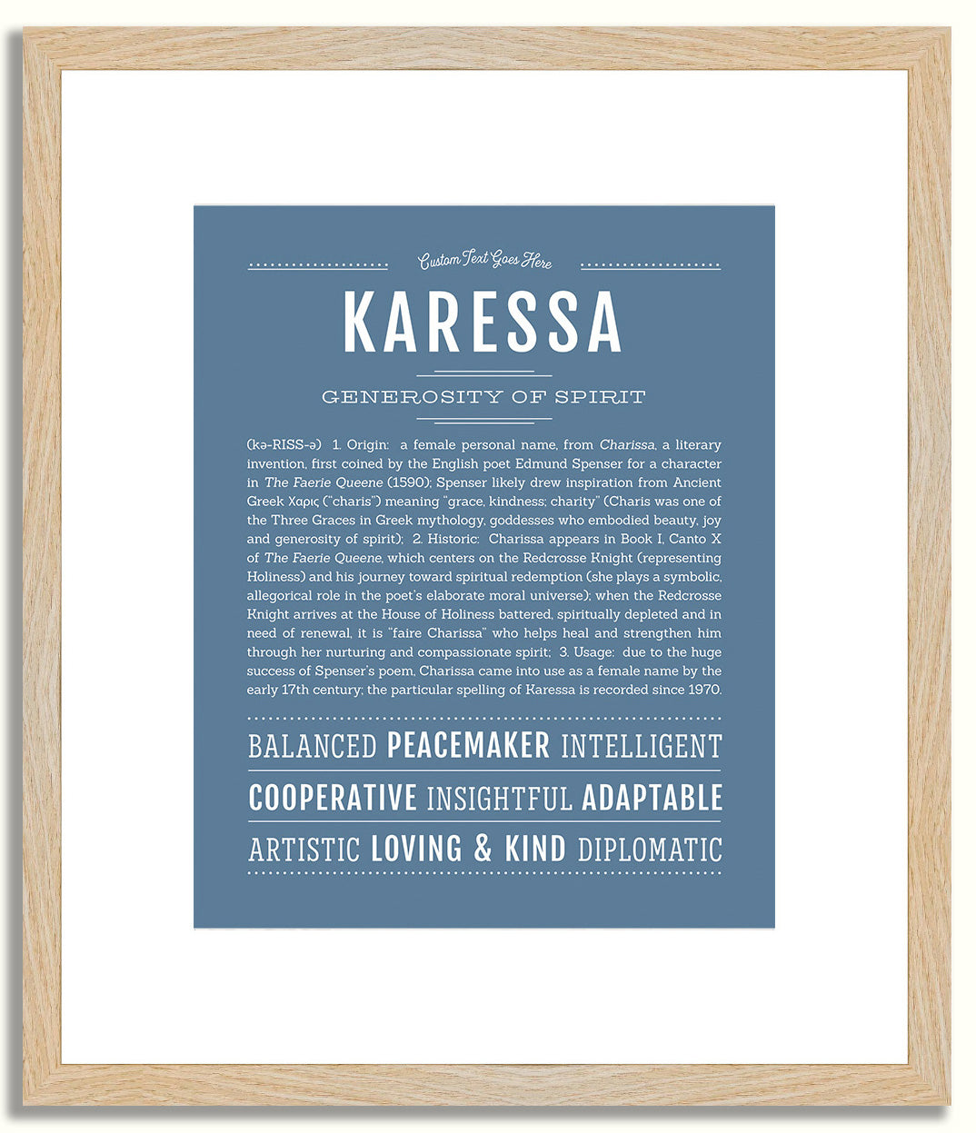 Karessa | Name Art Print