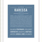 Karessa | Name Art Print