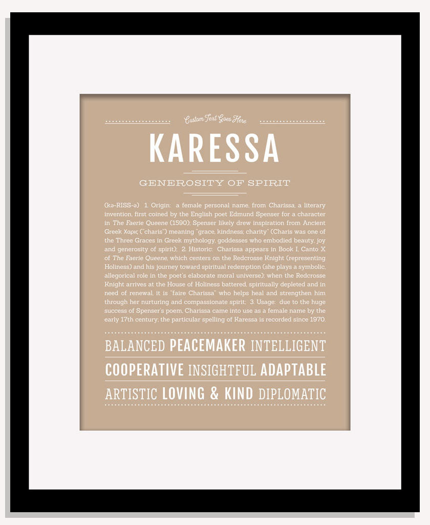 Karessa | Name Art Print