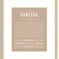 Karessa | Name Art Print
