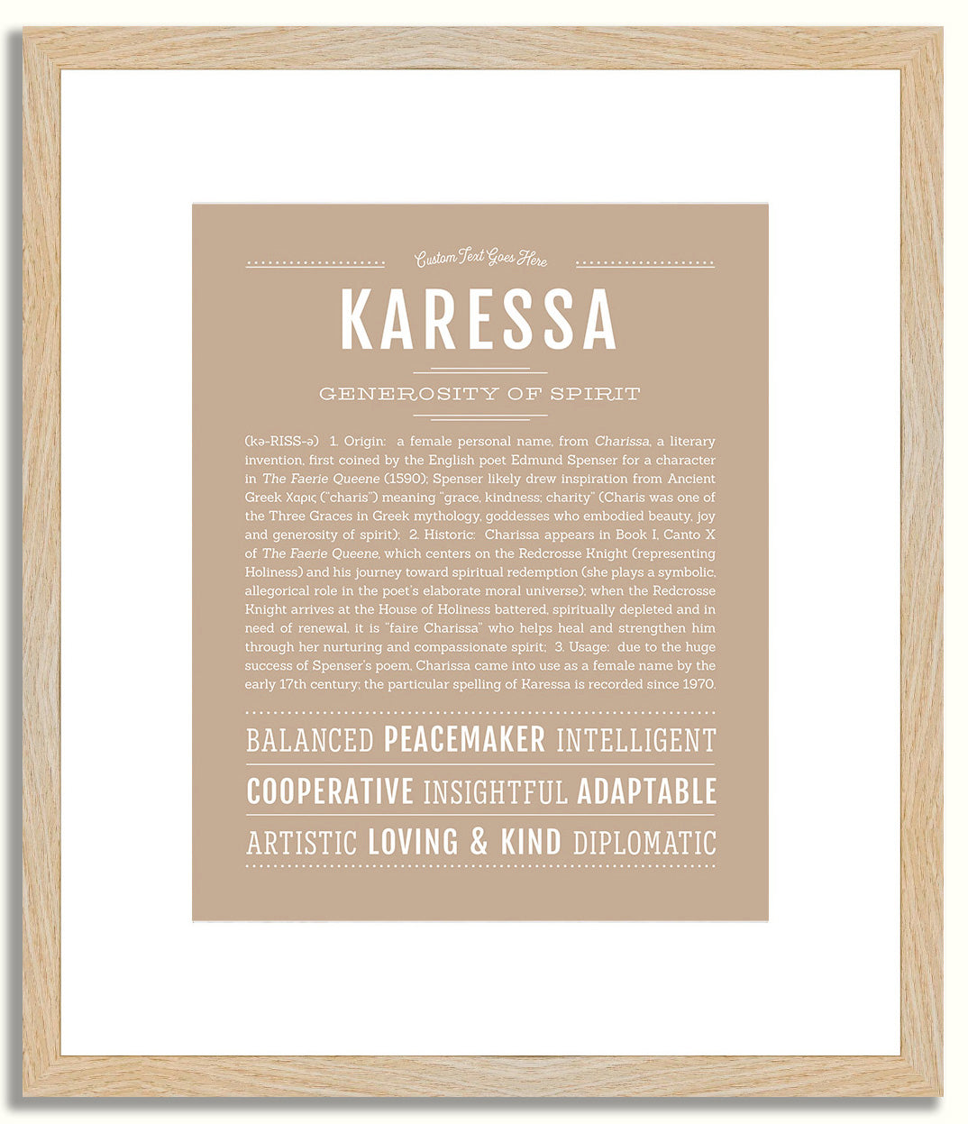 Karessa | Name Art Print