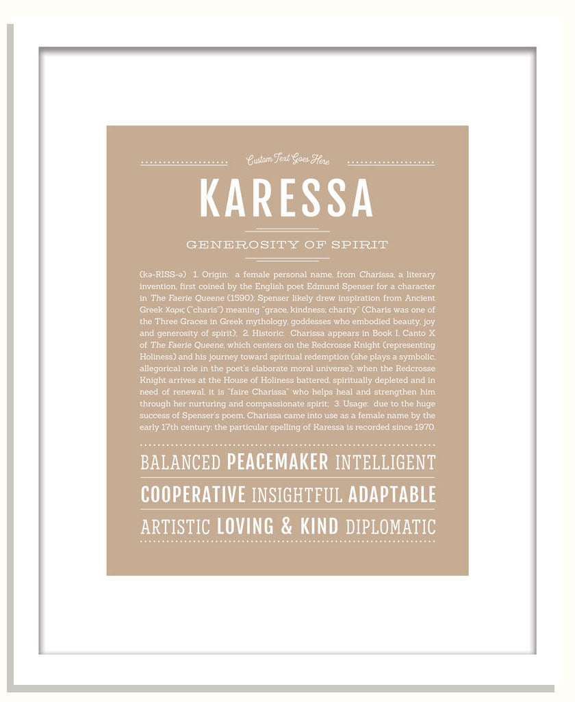 Karessa | Name Art Print