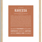 Karessa | Name Art Print