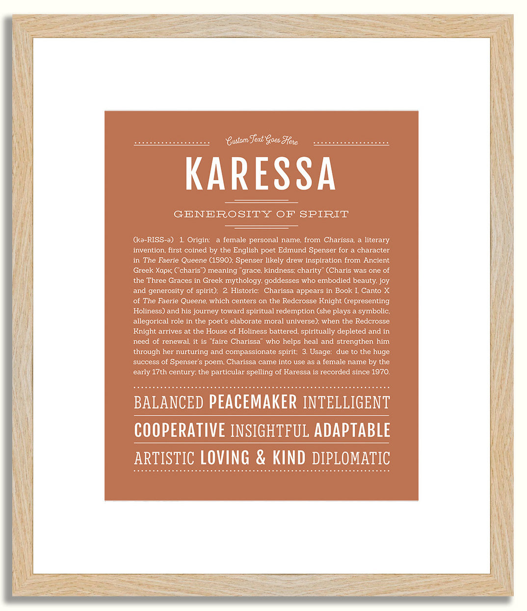 Karessa | Name Art Print