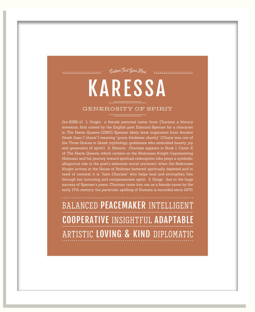 Karessa | Name Art Print