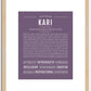 Kari | Name Art Print