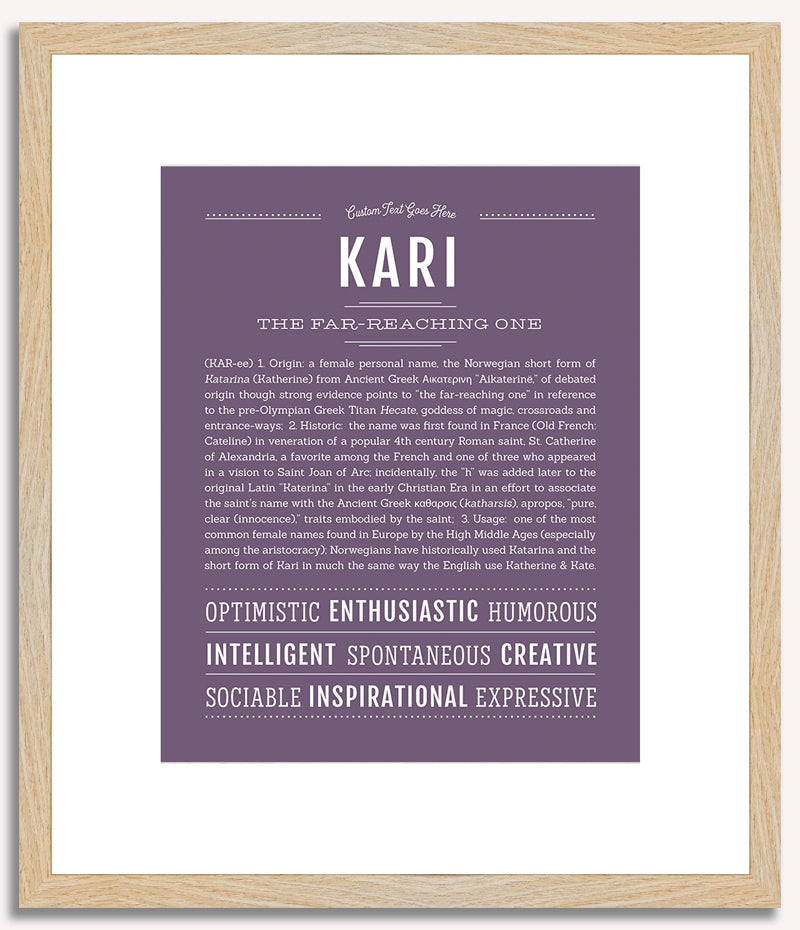 Kari | Name Art Print