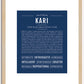 Kari | Name Art Print