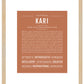 Kari | Name Art Print