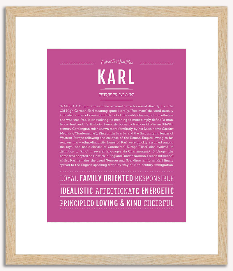 Karl | Name Art Print