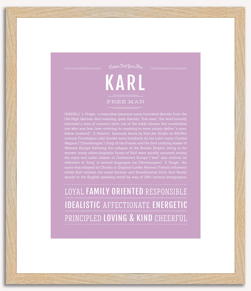 Karl | Name Art Print