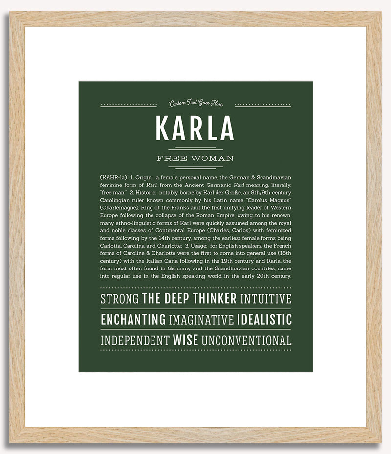 Karla | Name Art Print