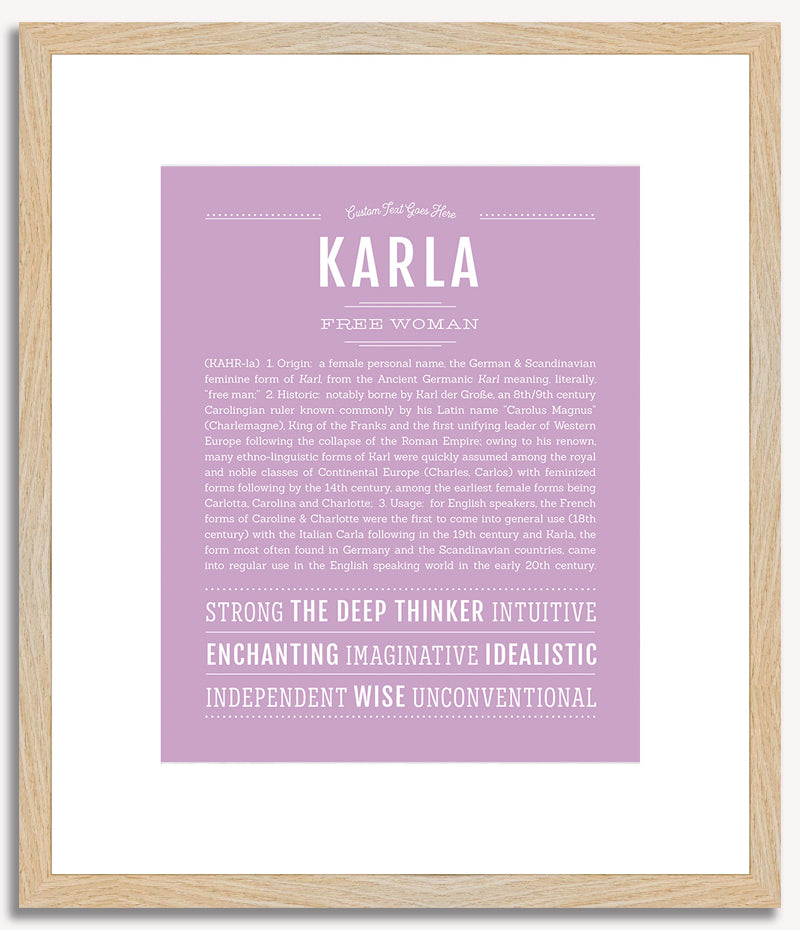 Karla | Name Art Print