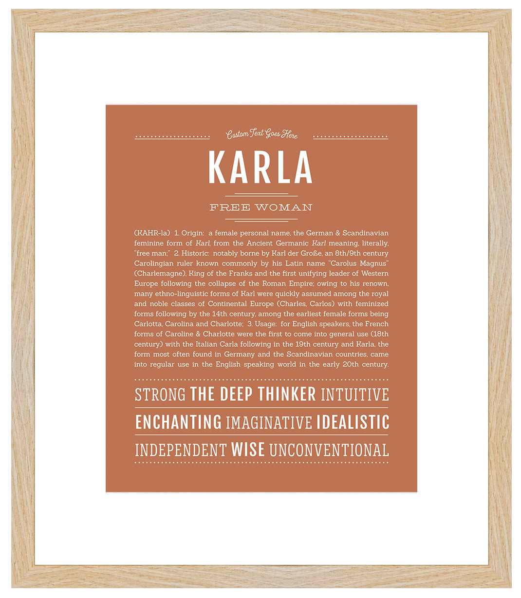 Karla | Name Art Print