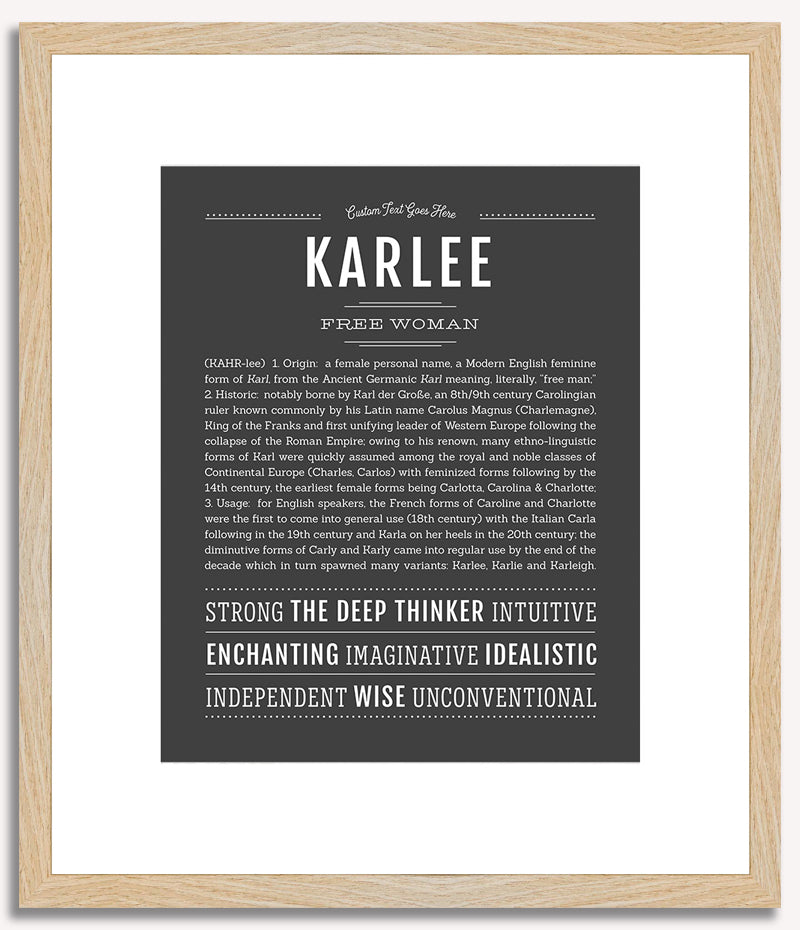 Karlee | Name Art Print