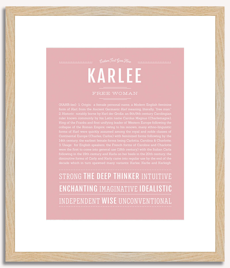 Karlee | Name Art Print