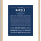 Karlee | Name Art Print