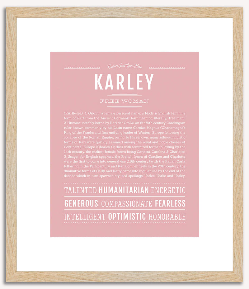 Karley | Name Art Print