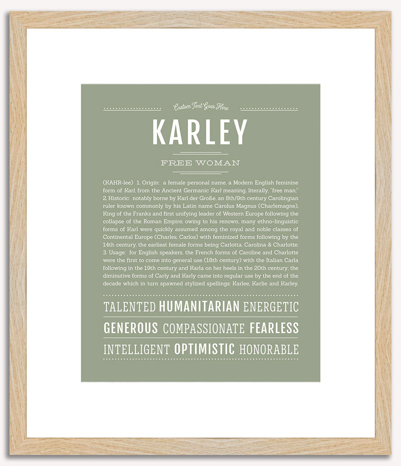 Karley | Name Art Print