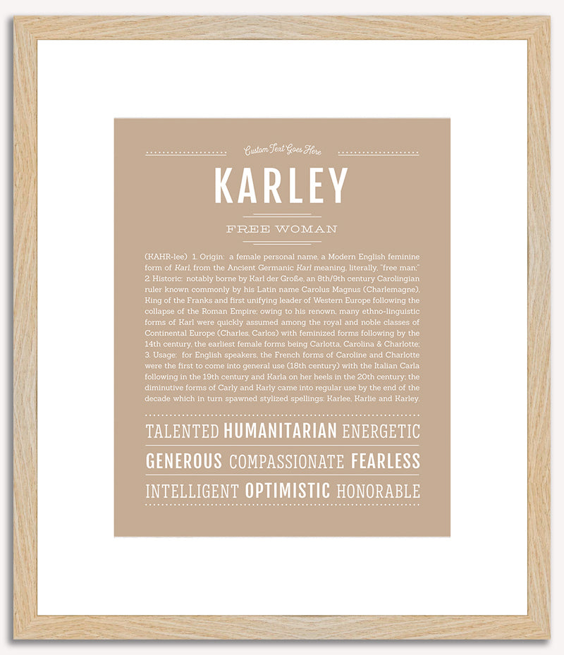 Karley | Name Art Print