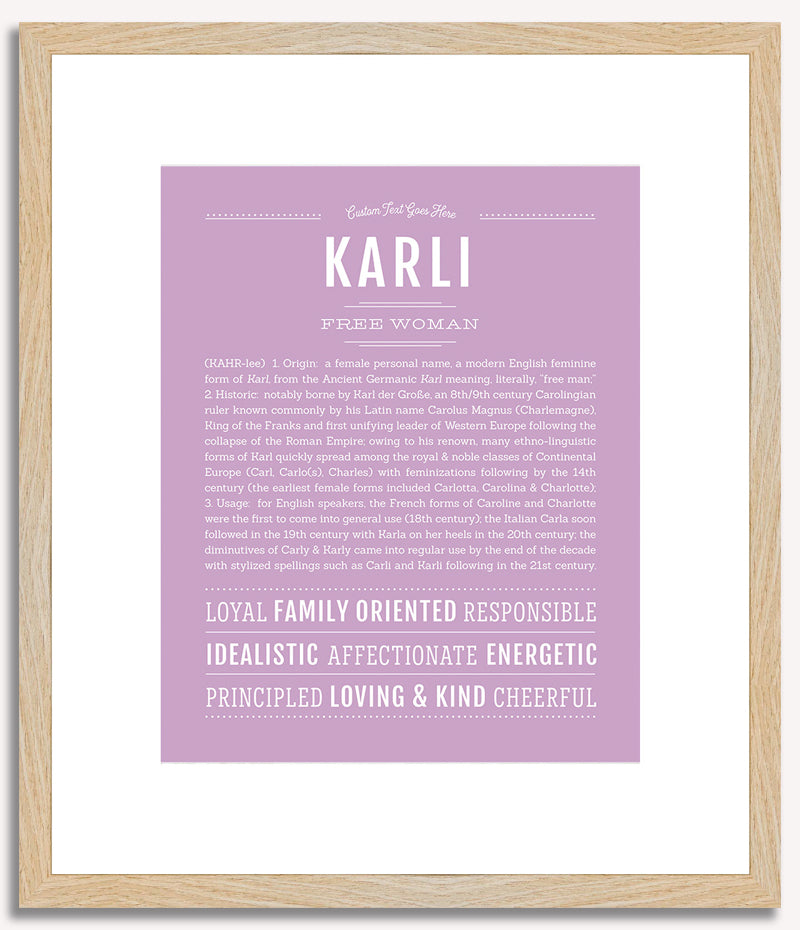 Karli | Name Art Print