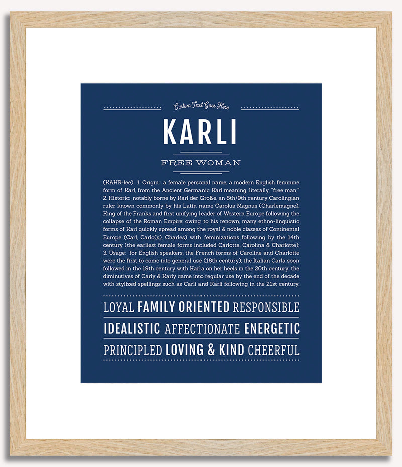 Karli | Name Art Print