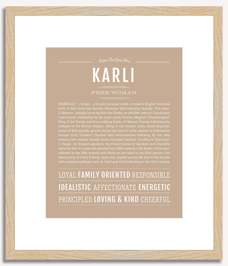 Karli | Name Art Print