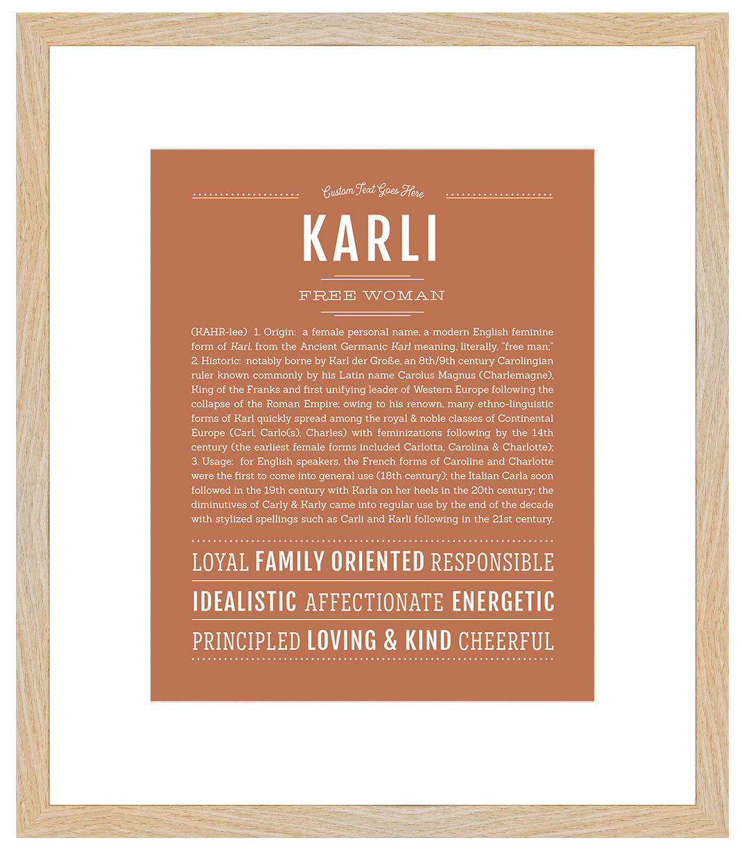 Karli | Name Art Print