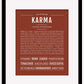 Karma | Name Art Print