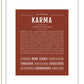 Karma | Name Art Print