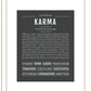 Karma | Name Art Print