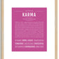 Karma | Name Art Print