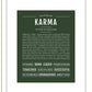 Karma | Name Art Print