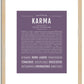 Karma | Name Art Print