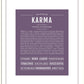 Karma | Name Art Print