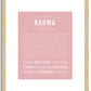 Karma | Name Art Print