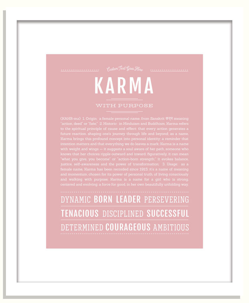 Karma | Name Art Print