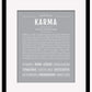 Karma | Name Art Print