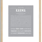 Karma | Name Art Print