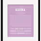 Karma | Name Art Print