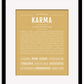 Karma | Name Art Print