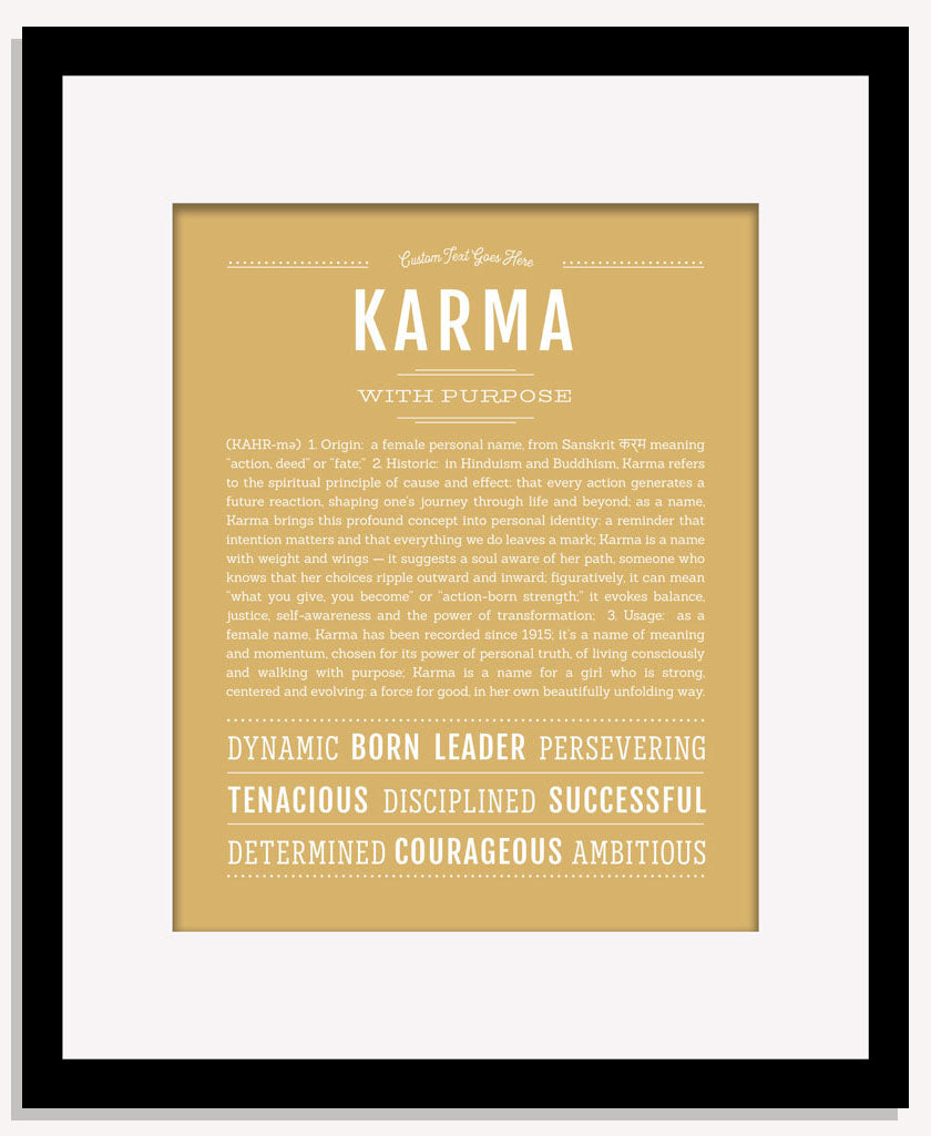 Karma | Name Art Print
