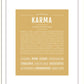 Karma | Name Art Print