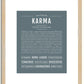 Karma | Name Art Print