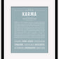 Karma | Name Art Print