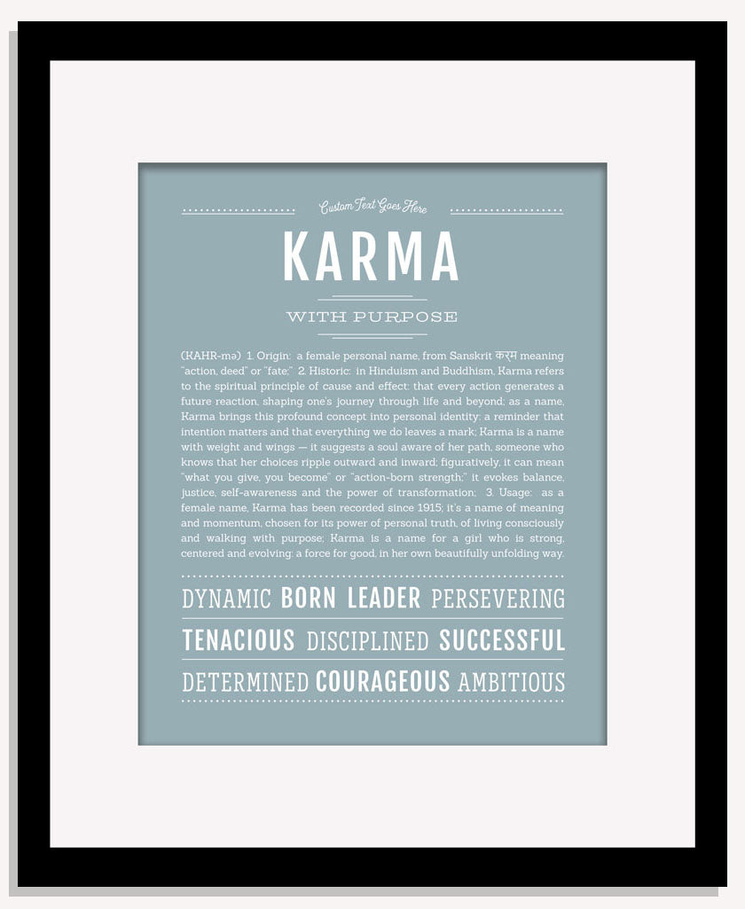 Karma | Name Art Print
