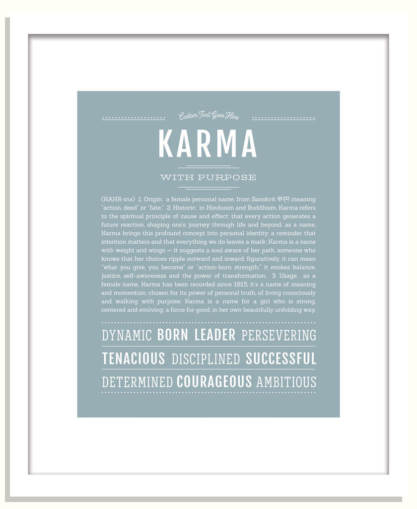 Karma | Name Art Print
