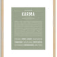 Karma | Name Art Print